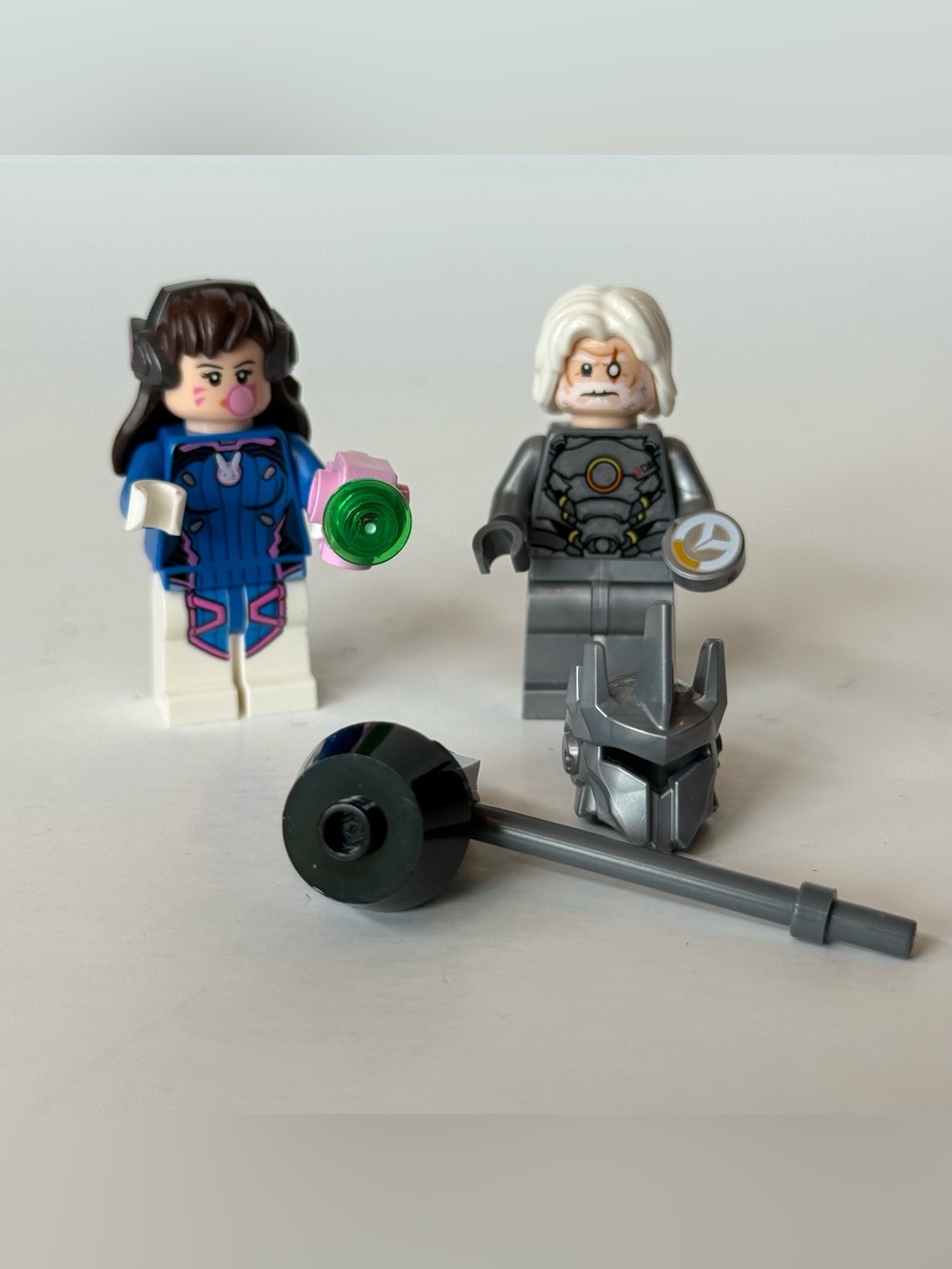 Lego Overwatch 75973 D.VA & Reinhardt Minifigures Lot Of 2